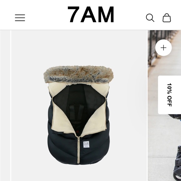 NWT 7AM Enfant Car Seat Cocoon in Tundra Black !! - Picture 3 of 16